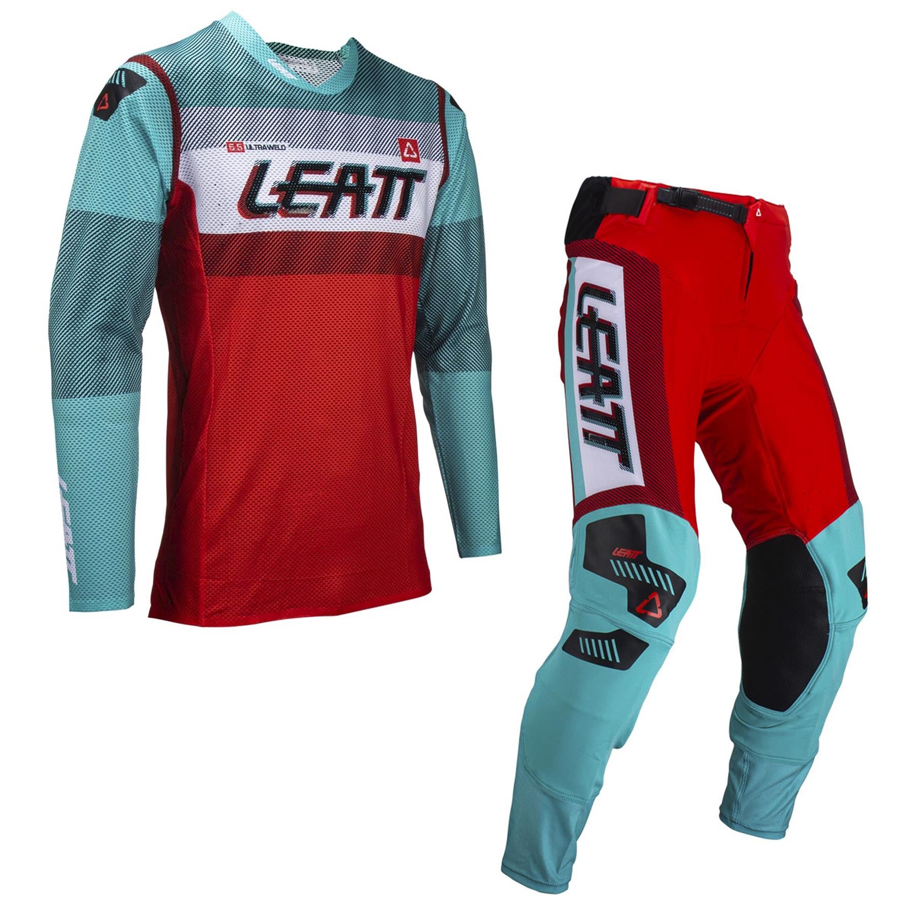 Leatt 2024 Combo Kit Pants & Jersey Moto 5.5 Ultraweld Fuel